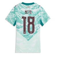 Stroje piłkarskie Portugalia Pedro Neto #18 Koszulka Wyjazdowej dla damskie MŚ 2026 Krótki Rękaw